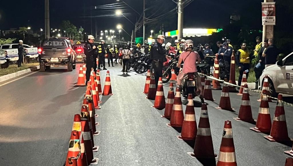 Operação Lei Seca fiscaliza 280 motocicletas e remove 61 veículos em Cuiabá