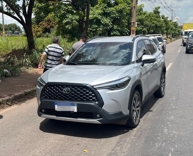 Vigia Mais MT auxilia PM e Ciopaer a prender suspeito de roubar Corolla em Cuiabá
