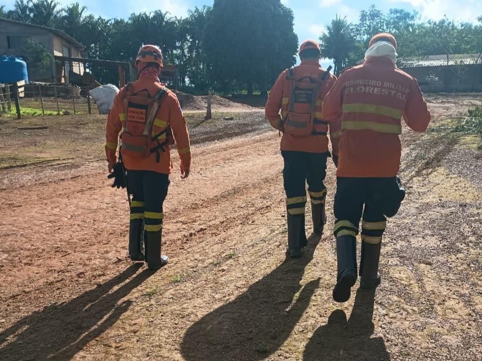 Corpo de Bombeiros localiza homem desaparecido há cinco dias em área de mata