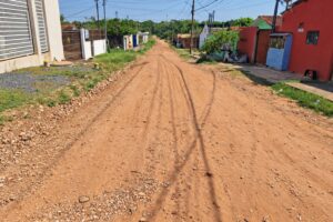 Patrolamento e encascalhamento de ruas entram na fase final no Parque Geórgia